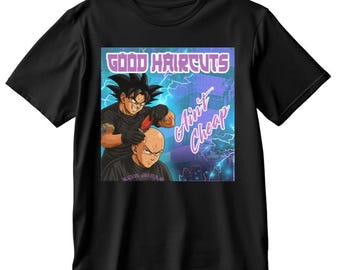 Friseur-T-Shirt, Grafik-T-Shirt mit Aufdruck „Gute Haarschnitte“, Friseursalon-Bekleidung, Geschenk für Friseure