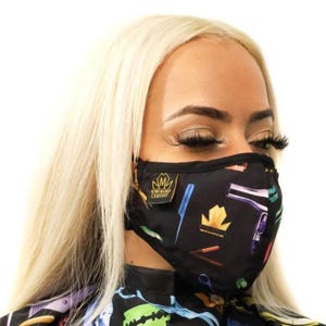 Fruity Pebbles gezichtsmasker voor de kapper, kleurrijk gezichtsmasker voor de kapper