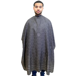 Infinity Crown Barber Capes, Extra Large Hair Cutting Cape, Snap or Elastic Neck