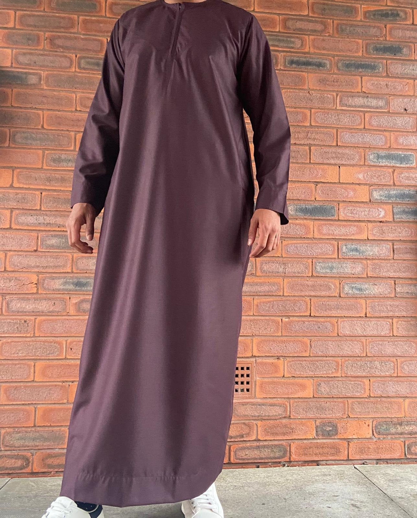 Mens Plum Thobe Islamic Jubba UAE Arab Qatar Saudi Oman Etsy UK