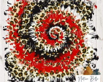 Red and Black Tie Dye Background-Animal Print-PNG-Sublimation-Digital Download-Design Element-Background Image-Team Colors-Background Design
