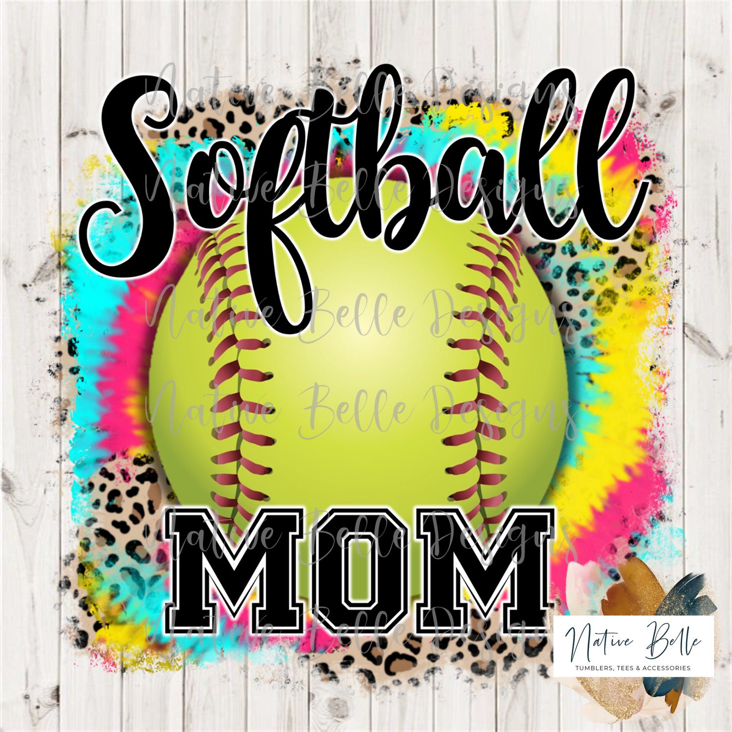 Softball Mom-PNG-Sublimation-Softball Shirt-Digital Download-Digital  Design-Softball Season-Tie Dye-Animal Print-Bleached Shirt Design