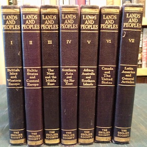 Lands and Peoples 1946 Vintage + Ready to ship!