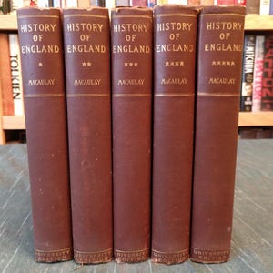 History of England, University Edition Macaulay 5 book set+ Ready to ship!