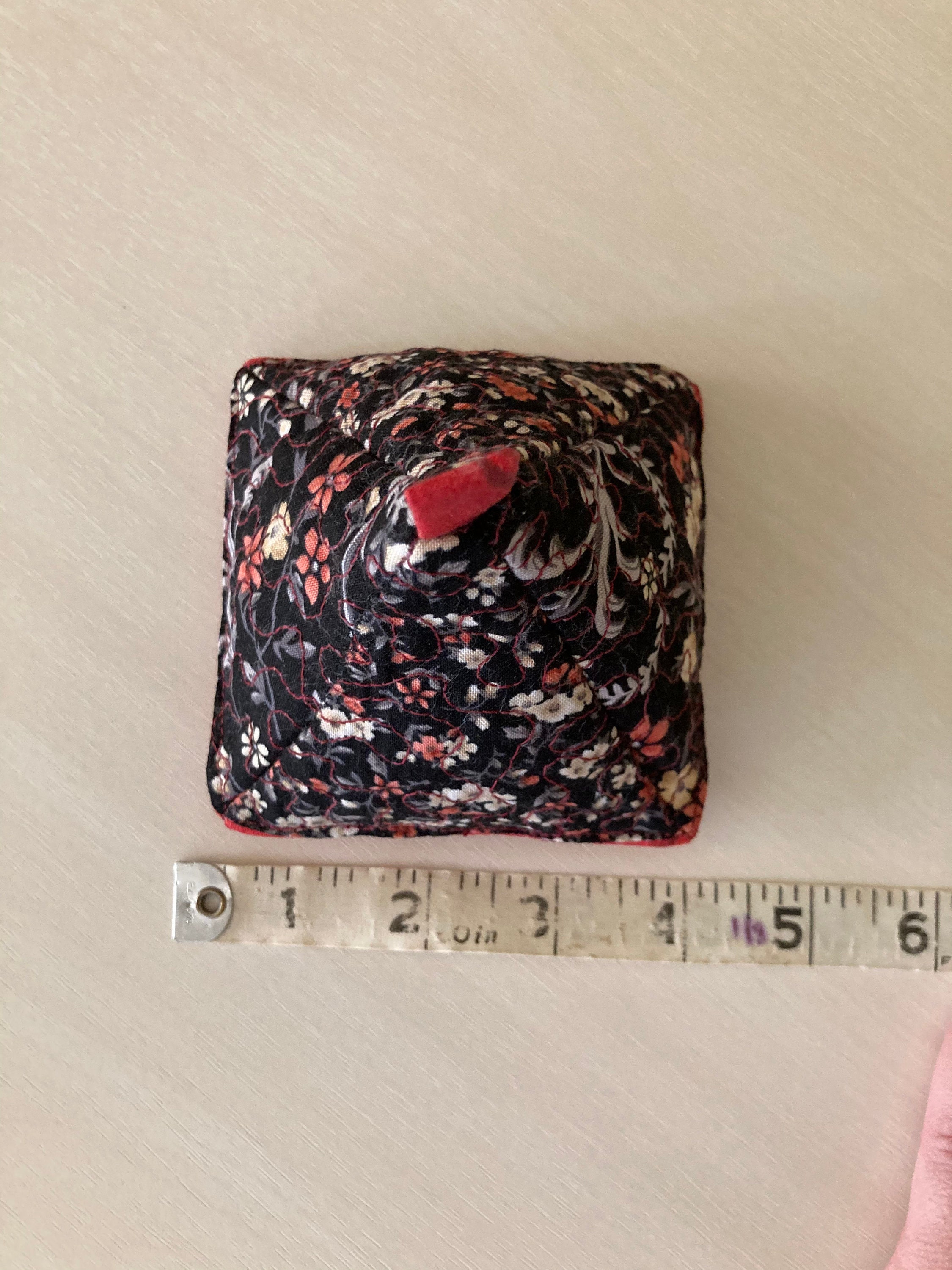 Quilted Pin Cushion Pyramid Needle Sharpening PinCushion Etsy