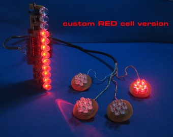 Ghostbusters-filmrekvisita - Proton Pack Power Cell-lampor - ANPASSAD färg