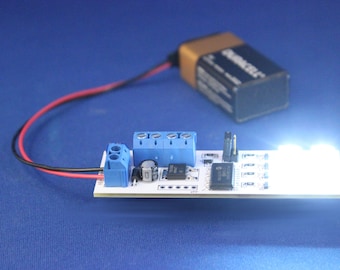 Portable Compact Strobe Flash LED Circuit for Ghostbusters trap and other special effects