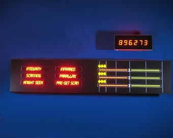 Knight Rider KITT Upper Console Displays - Season 1 - with overlay