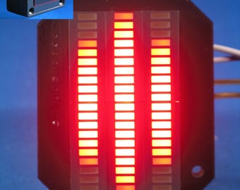 Knight Rider Mini Voicebox Display - KITT LED VU-meter with compact enclosure