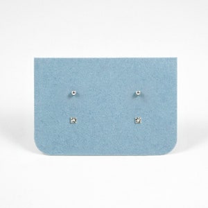 Tiny Stud Earrings Set Sterling Silver, Dainty 1.5mm, 2mm CZ Diamond and Dot Earrings, Gift For Her Under 35