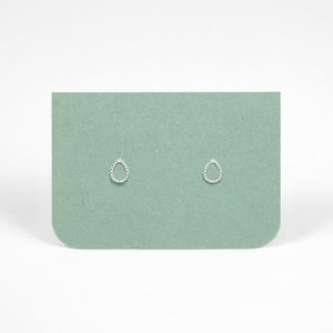 Classic Teardrop Earrings, Sterling Silver Pear Shaped Studs, Gift For Her No, thanks.