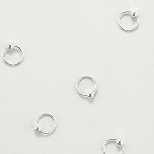Super Petite Hoop Earrings, Sterling Silver Cartilage Huggies 8mm, Earring for Sleeping and Headphones