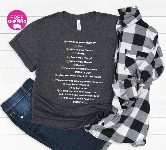 Funny Meme What's Your Name Shirt-ezekiel and Tony Meme | Etsy