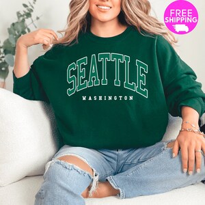 Seattle Washington Gifts, Seattle WA Sweatshirt Hoodies, Seattle Gift for Women, Birthday Gift or Mothers Day Gift, Pacific Northwest Gift