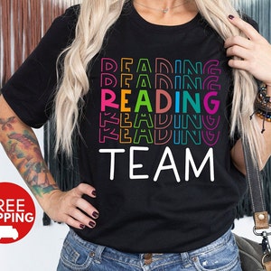 Reading Teacher Shirt, Reading Specialist T-Shirt, Reading Squad Shirt, Reading Interventionist Shirt, Reading Coach, Crew Reading Squad