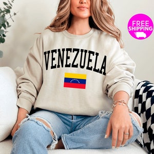 Venezuela Flag Sweatshirt, Venezolanos Gifts for Family, Venezuela Destination Shirt, Venezuelan Birthday Gift | Moving Away Gift /Christmas
