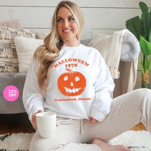 Halloween 1978 holiday Pumpkin Seatshirt-Halloween 1978 Sweatshirt,Spooky Haddonfield Sweatshirt