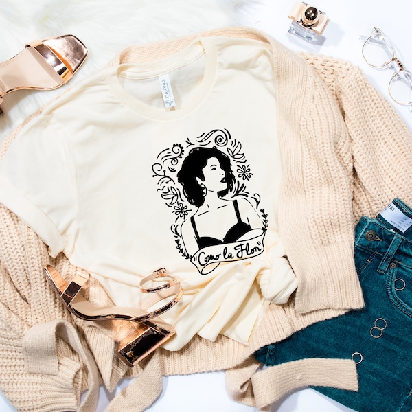 Como La Flor,-La Reina de Tejano,Loteria Shirt,Latina Shirt,Spanish Shirt,Birthday Outfit,Latinx Own,Latin