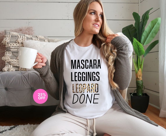 Mascara leggings leopard done sweatshirt hot sale