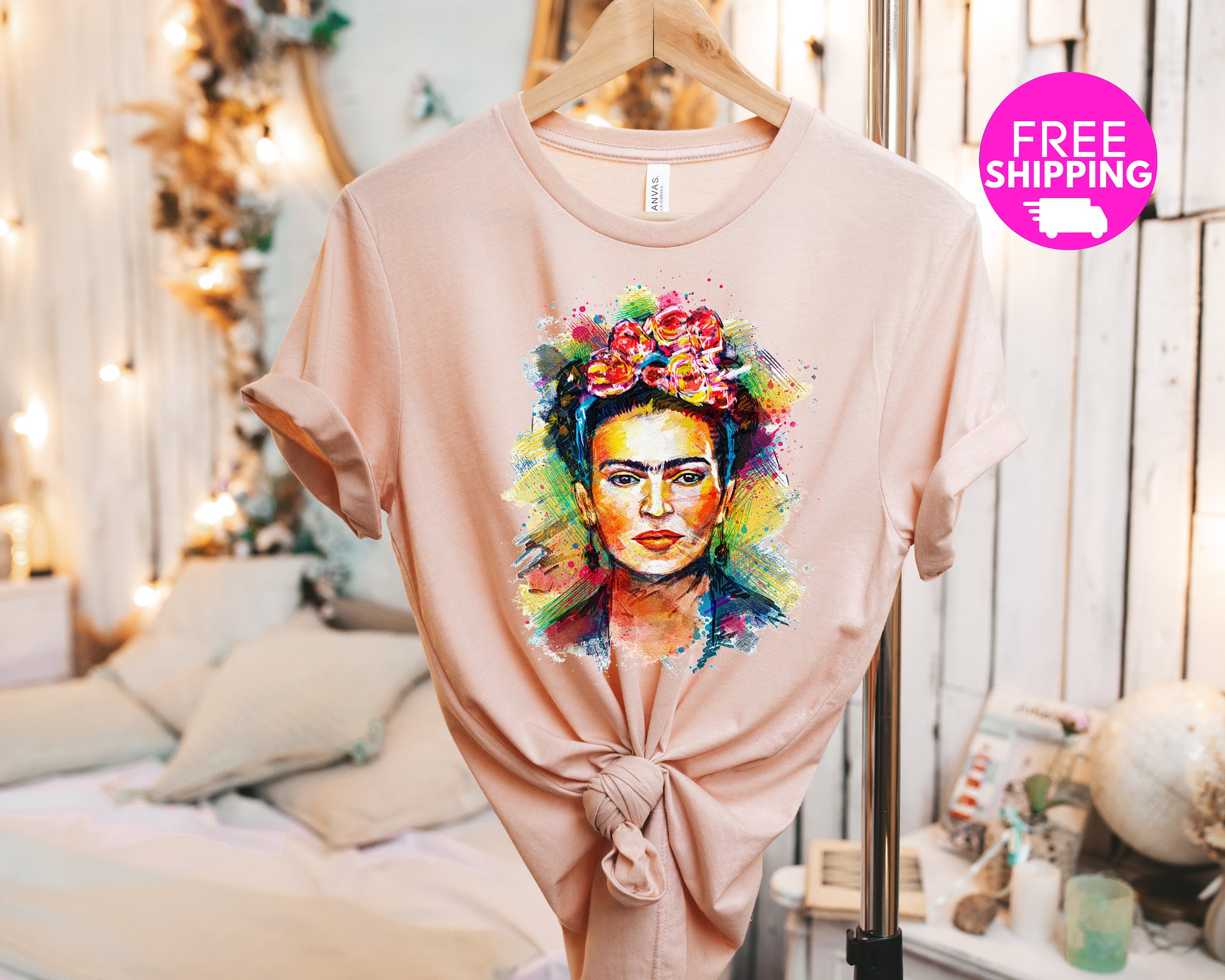 Frida Kahlo-t-shirt-frida Khalo Print,frida Khalo Poster,frida Kahlo Art  Tshirt,latina Girl Power,feminist T Shirt,gift for Frida Khalo Tee - Etsy