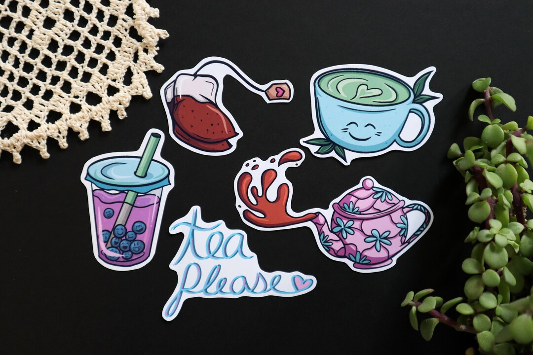 Sticker For Tea Tea Stickers || Tea Love || Sticker Pack || Laptop Stickers || Notebook ...