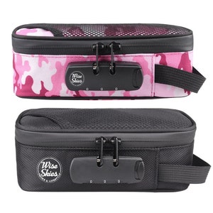 Smell Proof Bag TSA Lock Compact Stash Bag Rolling Accessory