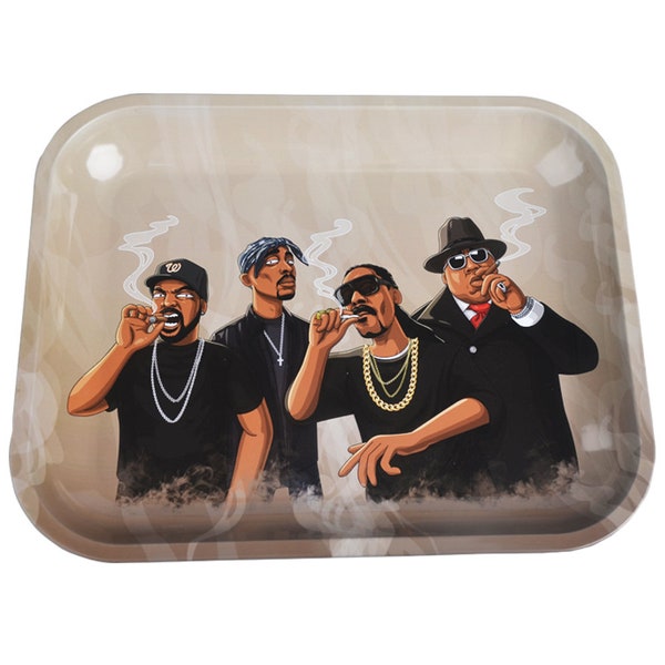 Rappers Big Rolling Tray Snoop Smoking Accessories Stoner Life Rolling Papers Holder