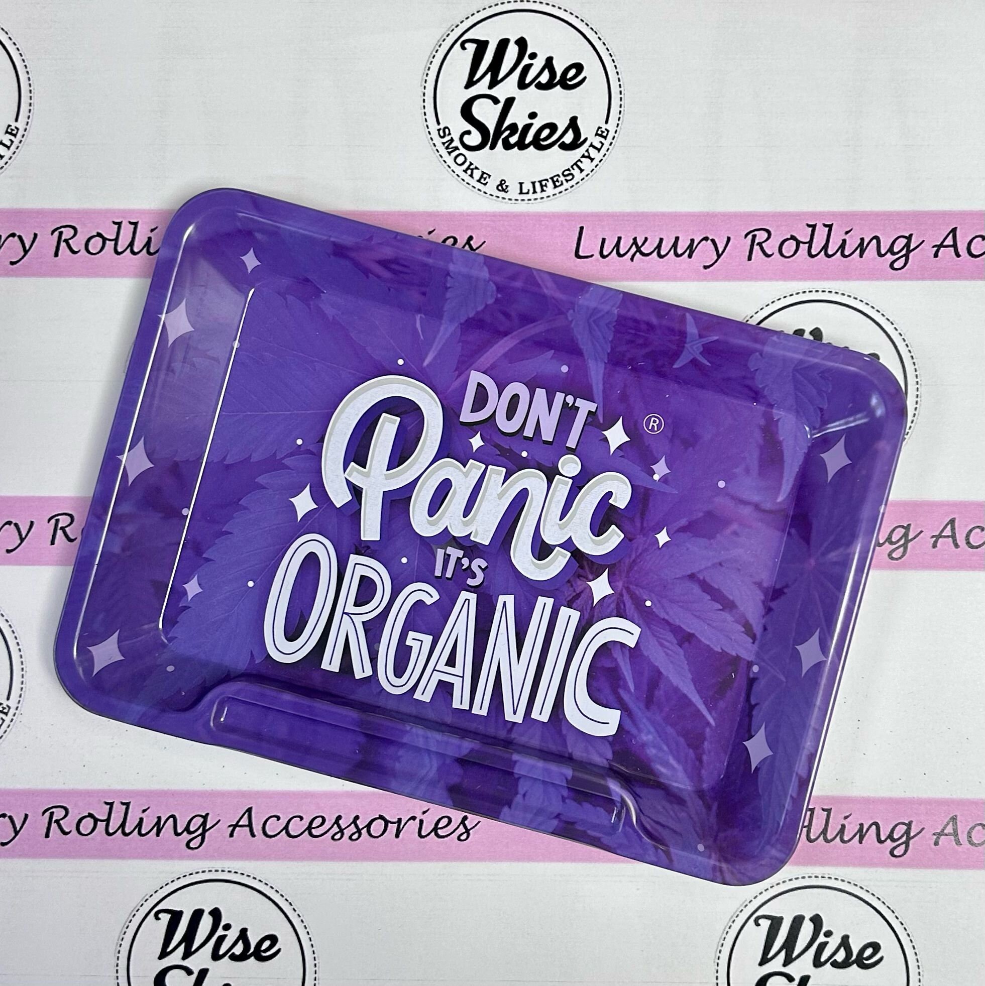 Moon and Sun Purple Rolling Tray Set Plastic Grinder Juicy Jay Rolls Doob  Tube