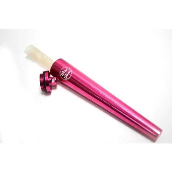 Wise Skies Pink Metal Doob Tube Joint Holder Air Tight Water Proof Stocking Filler Christmas Gift