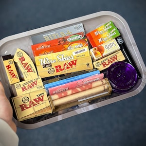 Rappers Rolling Tray Set Set di cartine personalizzate RAW Papers