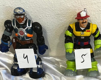 Vintage Mattel Fisher Price Rescue Heroes Action Figures  You Choose from 1-to- 30 ! Fisher Price (1) for one toy.