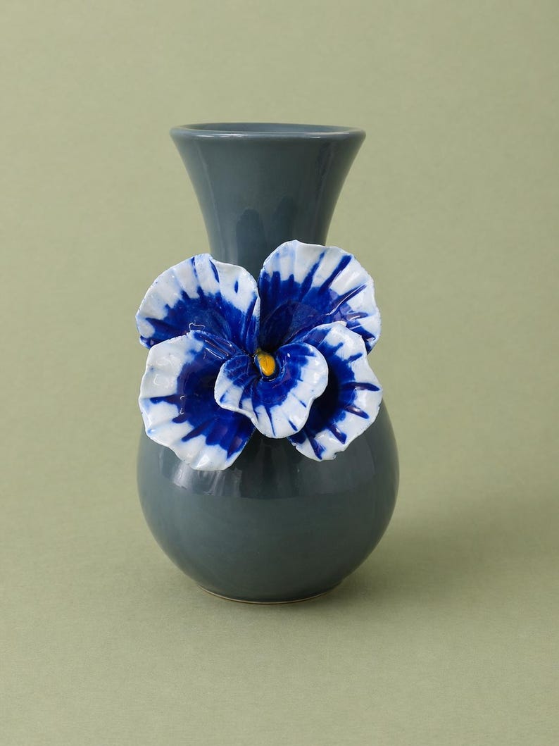 Anthropologie Floral Vase