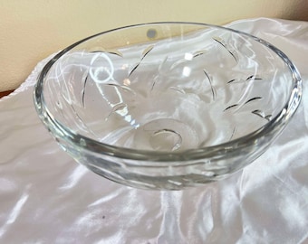 Vintage Heavy Cut Tyrone Crystal Bowl/vase /candy Bowel/dry