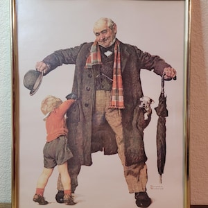 Norman Rockwell Boy Reaching Inside Pocket Style1114 AWS
