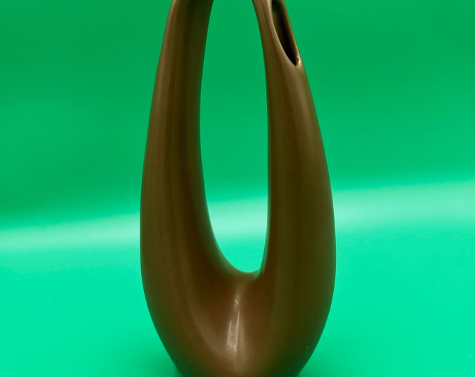 Toyo Ikebana Oval Vase Double Opening Pink Post Modern Vase Etsy