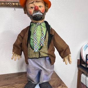 50s Vintage Emmett Kelly Clown Doll箱あり 1950'S ORIGINAL EMMETT KELLY'S “WILLIE THE CLOWN” DOLL HOBO