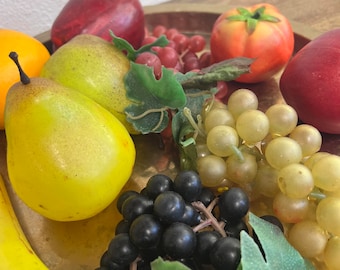 Frutta finta vintage per centrotavola o cesto, frutta finta. Set di 10 D1223 C