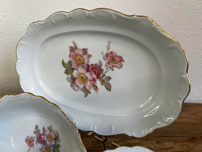 Bavaria Schumann Arzberg Germany Golden Crown E&R Briar Rose Porcelain ...