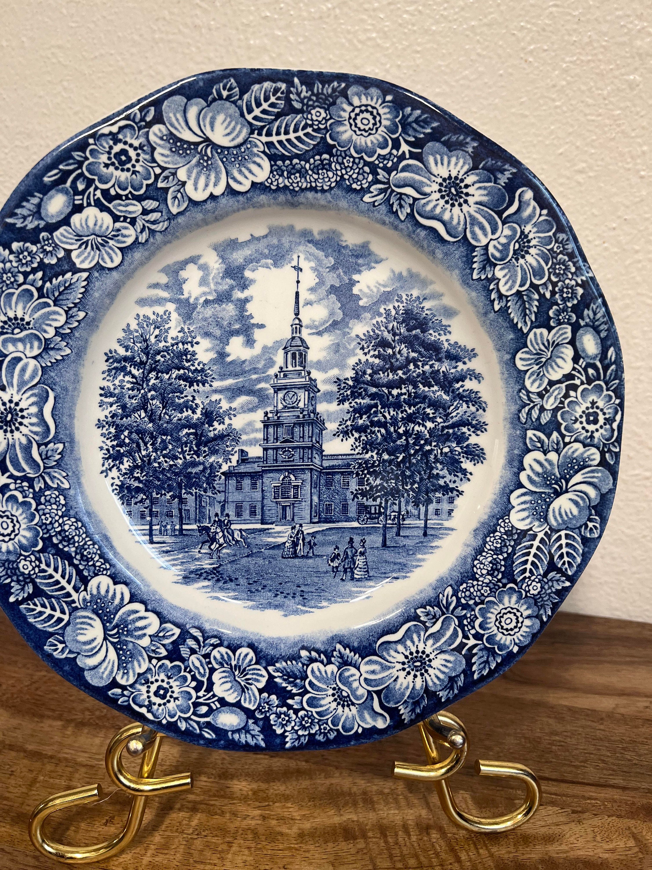 LIBERTY BLUE Englamd プレート Liberty blue plates - Etsy Polska