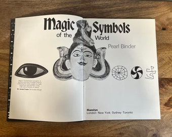 Magic Symbols of the World Hardcover Book, Vintage 1972 Edition
