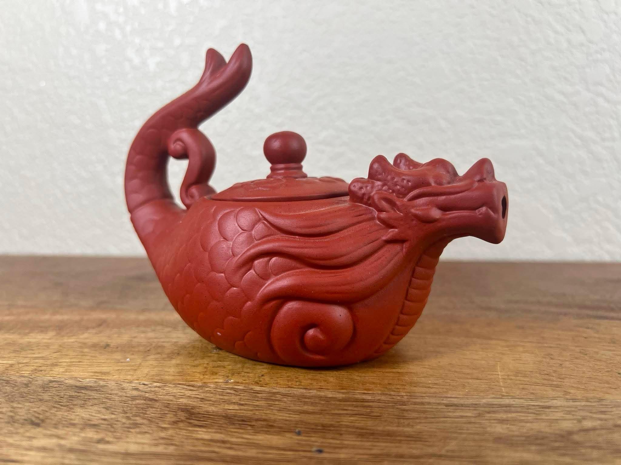 Yixing Zisha Clay Dragon Teapot - Etsy
