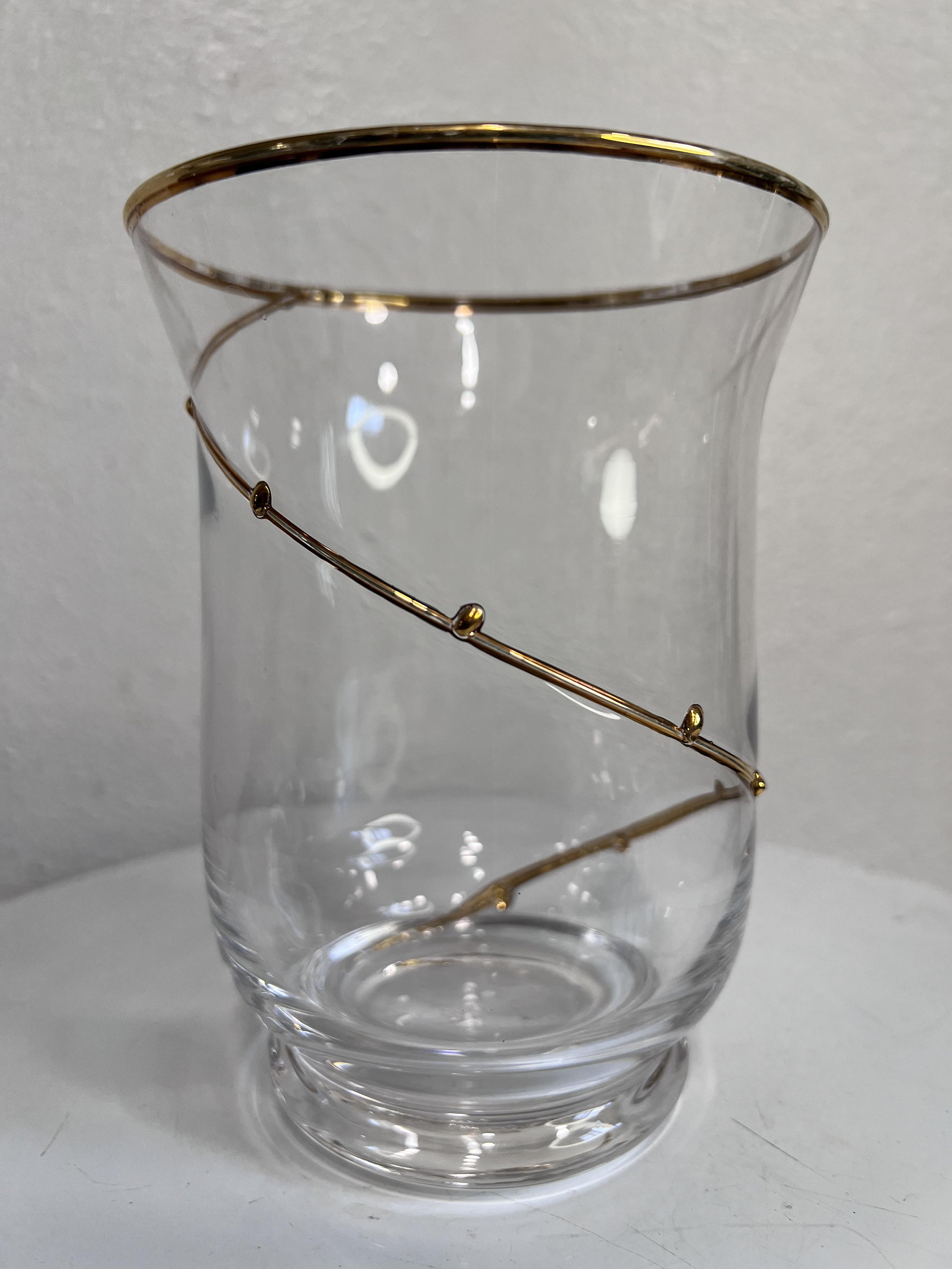 ゴールドラインアクセント花瓶 6インチ 062402 - Etsy 日本