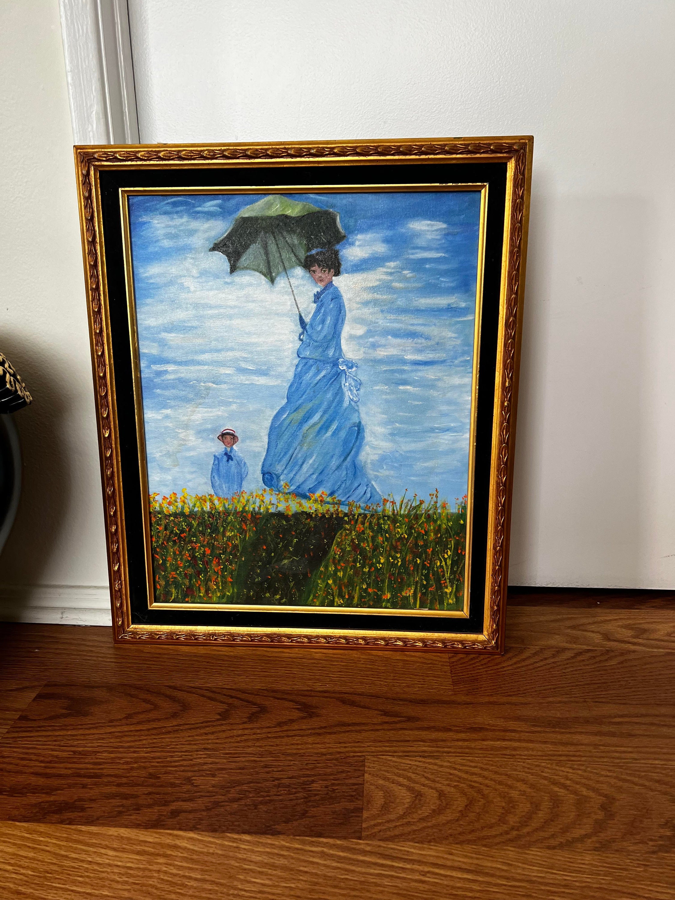 額装アナピア・アントニーニ 版画「Le parasol」アート　絵画　美術品 額装アナピア・アントニーニ 版画「Le parasol」アート 絵画 美術品