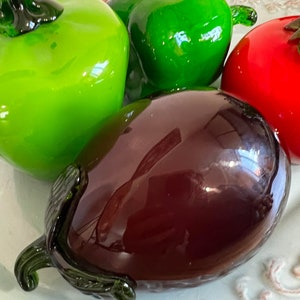 Your CHOOSE !!! Natural size Vintage Murano Style ,Art Blown Glass Vegetables