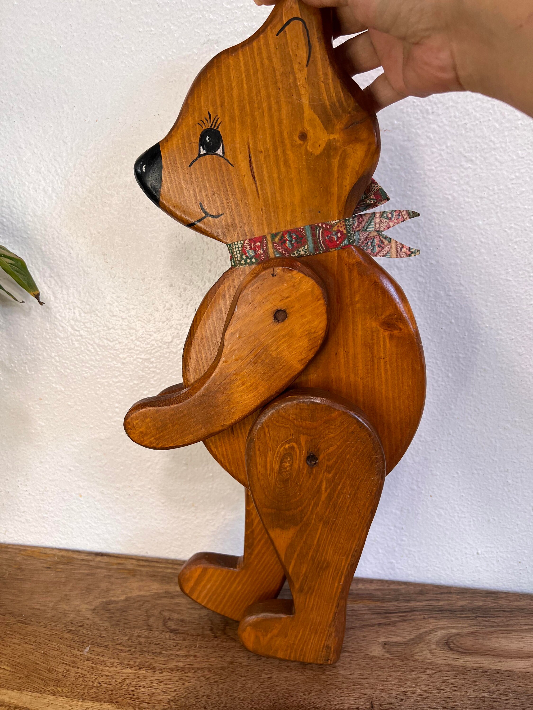 Grand ours en peluche ancien collection bicolore alte teddyb à Vinneuf | Clasf jeux