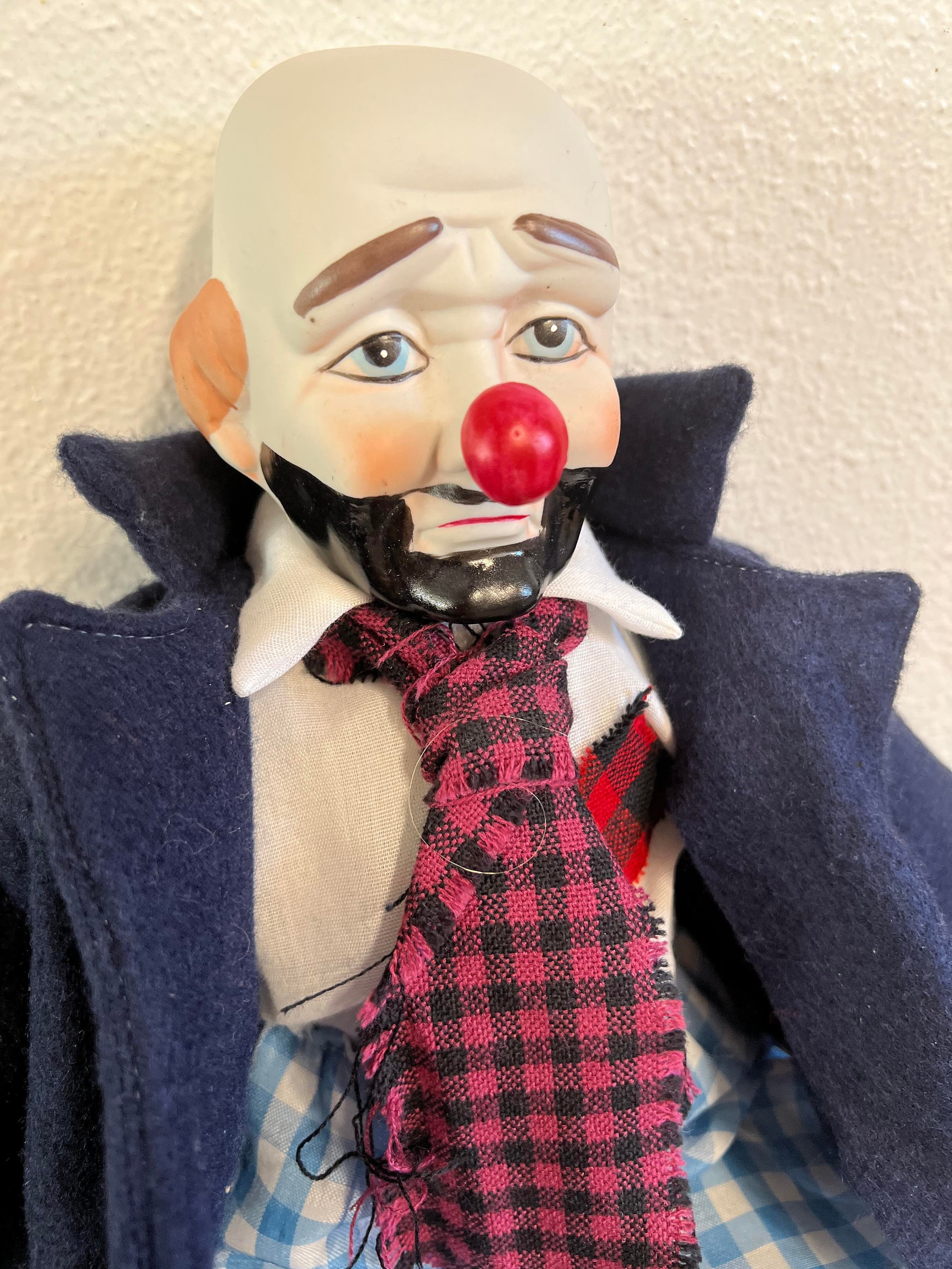 Porcelain hobo sales clown doll