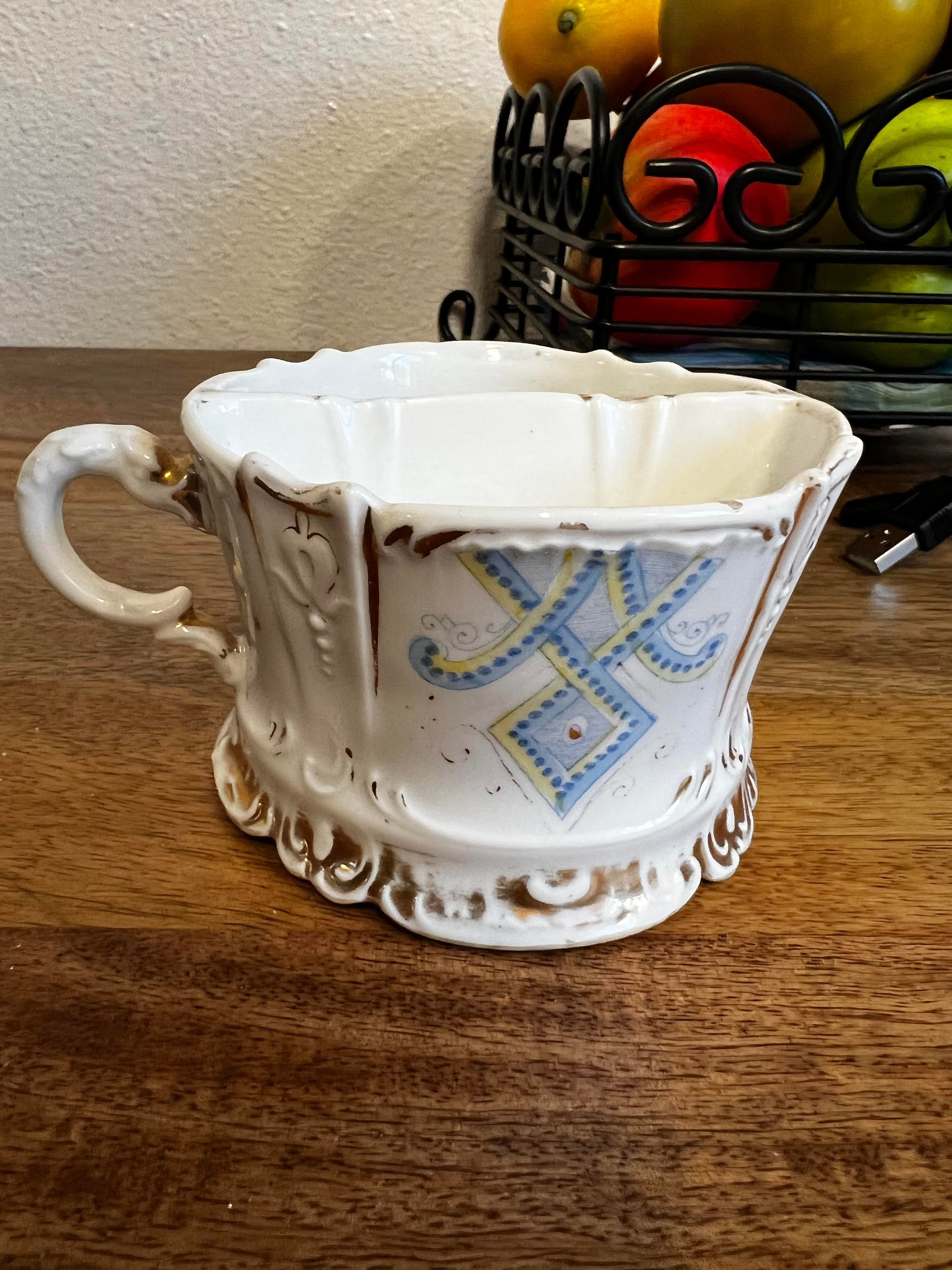 Fine China Antique Shaving Cup Vintage Shaving Mug A132 Etsy