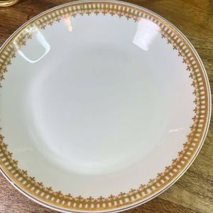 Set mit 2 antiken französischen Haviland Limoges Schleiger # 279 Porzellan, Goldrand formelles Geschirr, 7,5 &#39;&#39; Schalen