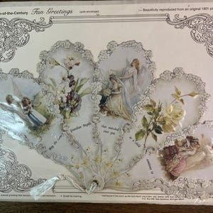 Vintage verzegelde eeuwwisseling fangroeten 1901