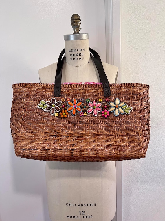 Summer Hand Bag Large Straw Bags Handmade Woven,